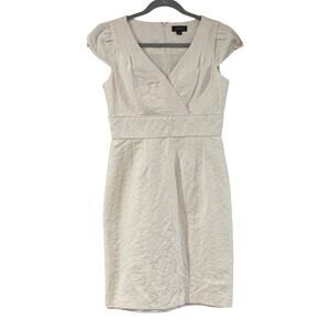 Tahari Arthur S. Levine White Textured Dress – Size 8